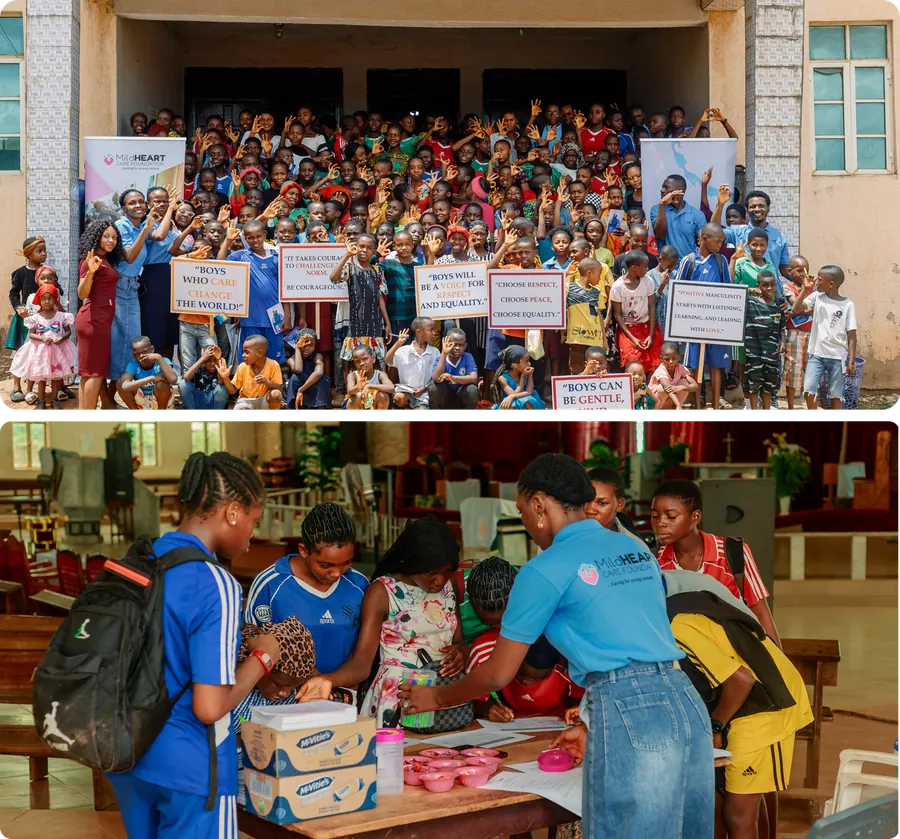 Photos from the EMPOWERED adolescent outreach